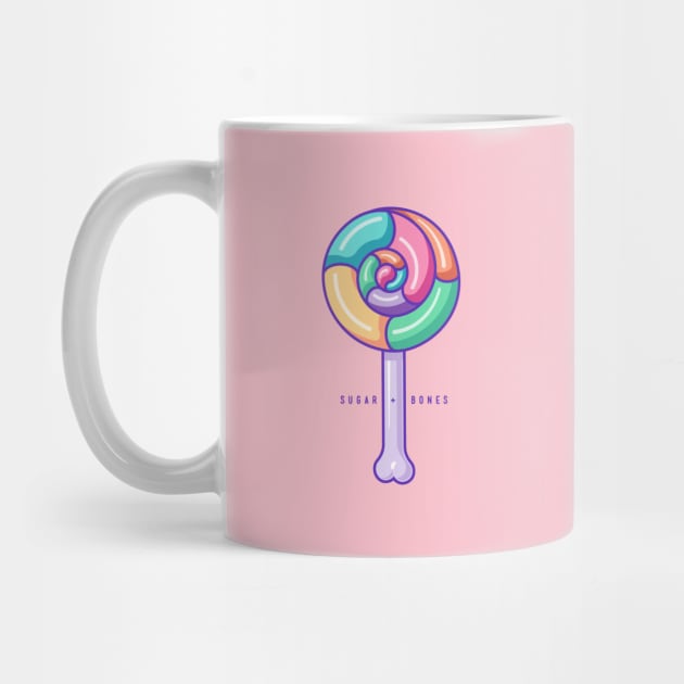 Rainbow Swirl Round Lollipop by Sugar & Bones